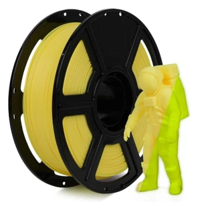 Abbildung von FLASHFORGE Glow in The Dark Rapid PLA Filament 1,75mm, Hoher Fluss Schnelles 3D Drucker Leuchtend Gelb Max 500mm/s Drucken, Hohe Helligkeit und Langanhaltender Leuchteffekt