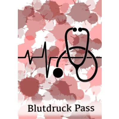 Abbildung von Blutdruck Pass: messen und dokumentieren im praktischen Tagebuch