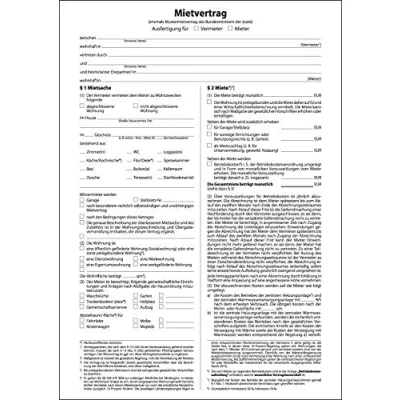 Abbildung von SIGEL MV469/25 Mietverträge mit Hausordnung, 6seitig, DIN A4, 25 Stück