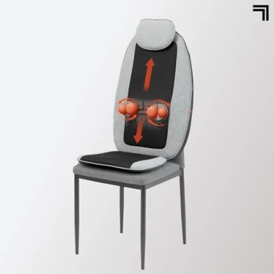 Abbildung von Shiatsu Sitzauflage mit 4 Punkt Massage. Wärme und Vibrationsfunktion