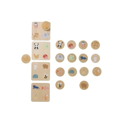 Abbildung von VERTBAUDET Loto der Tiere aus Holz, FSC®