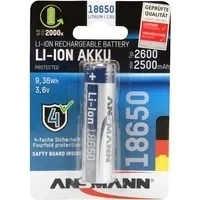 Abbildung von ANSMANN AG 18650 Li Ion Akku (3.6V, 2600 mAh) für Taschenlampen, etc. mAh (3.6 V)
