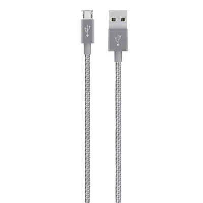 Abbildung von Belkin Premium MIXIT Metallic Micro USB auf A Lade /Sync Kabel (1,2m) grau