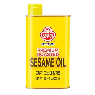 Abbildung von OTTOGI 100 % reines Premium geröstetes Sesamöl, perfekt geröstet, traditionelles koreanisches Öl, 500 ml