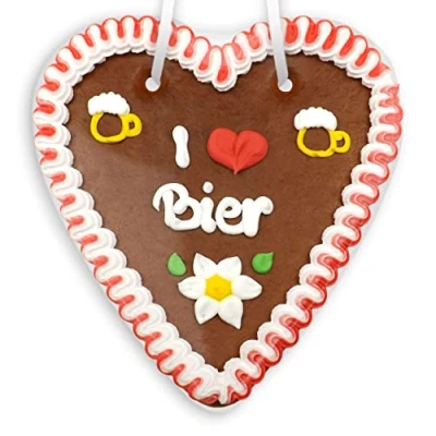 Abbildung von Lebkuchenherz 18cm I [Herz] Bier