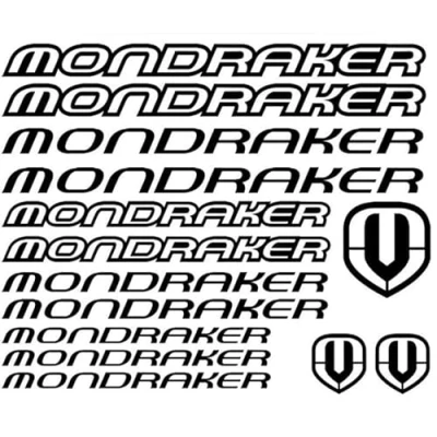 Abbildung von myrockshirt MONDRAKER Set 30 cm Tuning Aufkleber Sticker Decal `+ Bonus Testaufkleber Estrellina Glückstern®, gedruckte Montageanleitung