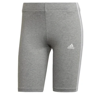 Abbildung von adidas Sportswear Essentials 3STRIPES BIKE Shorts, Damen, Größe: XS, Medium grey heather/white