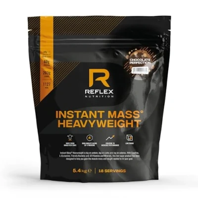 Abbildung von Reflex Nutrition Instant Mass Schwergewichts Protein Pulver 5,4kg, Schokolade