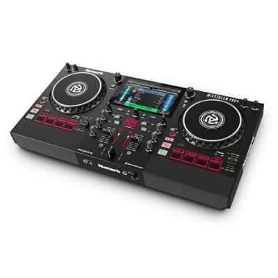 Abbildung von Numark Mixstream Pro+ Standalone DJ Controller, Amazon Music Unlimited Streaming, Mischer, Touchscreen, WLAN, Lautsprecher, kompatibel mit Serato &amp; Virtual