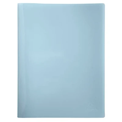 Abbildung von Exacompta 88110E Premium Sichtmappe BeeBlue aus blickdichten Recycling Kunststoff DIN A4 mit 20 Klarsichthüllen, 40 Sichten, Aktenhülle, Prospekthülle 1 Stück Zufallsfarbe Blauer Engel