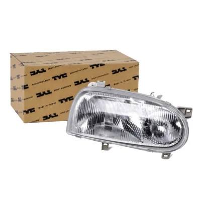 Abbildung von TYC 20 5017 08 2 Scheinwerfer rechts H1/H1 oval für Rechtsverkehr ohne Elektromotor VOLKSWAGEN: GOLF 3 Cabrio, 3, Variant kfzteile,
