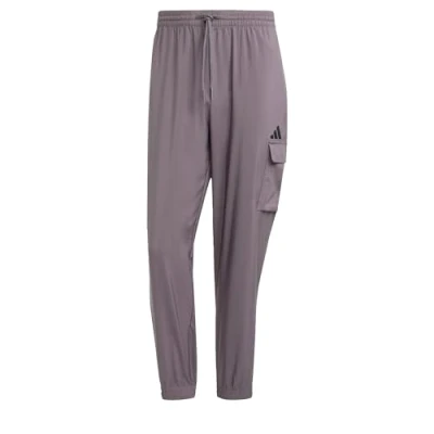 Abbildung von adidas Sportswear Essentials Small LOGO Stoffhose, Herren, Größe: Large, Olive strata/black