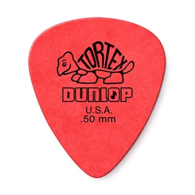 Abbildung von DUNLOP Tortex Standard 0.50 mm rot, Packung mit 12 Plektren (418P050)