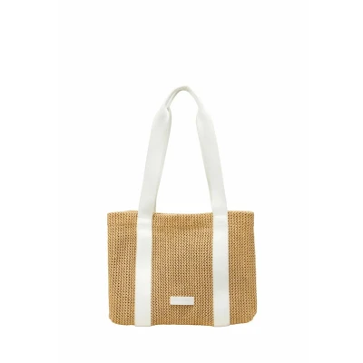 Abbildung von Marc O&#039;Polo Runja Shopper Shopping Bag, Damen, Größe: One Size, White cotton