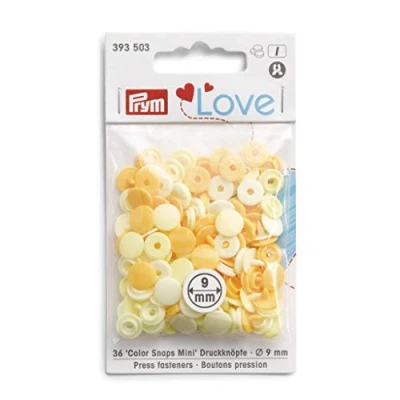 Abbildung von PRYM Druckknöpfe Color Snaps Pale Yellow 9 mm