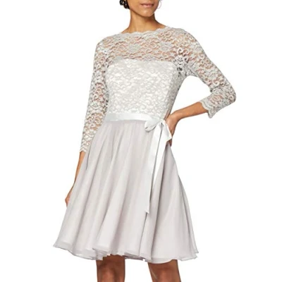 Abbildung von Swing Damen Kleid Fiona, 9216 silver cloud/silver, 36