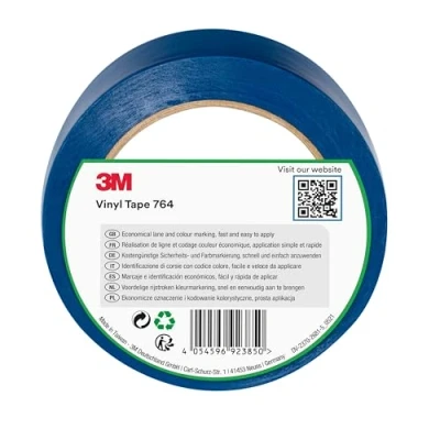 Abbildung von 3M PVC Klebeband 764i, blau, 50 mm x 33 m, Blau