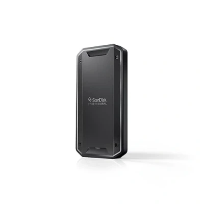 Abbildung von SanDisk PROFESSIONAL PRO G40 SSD 2 TB (mobile SSD, exFAT formatiert, robuste NVMe mit Thunderbol 3, USB C, bis zu 3.000 MB/s Lesen, IP68 Gehäuse, staub und wasserbeständig)