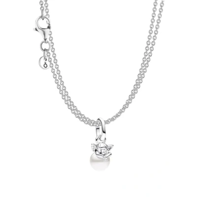 Abbildung von Pandora 68627 Schmuckset für Damen Silber mit 2 reihiger Halskette Amor