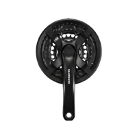 Abbildung von Shimano FC TY501 Vierkant 6/7/8 fach Kurbelgarnitur, schwarz, 175 mm