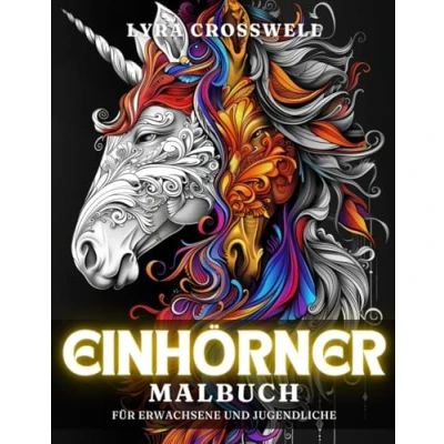 Abbildung von Einhörner Malbuch 50 Ausmalbilder für Erwachsene und Jugendliche: Ein friedlicher Ausmalurlaub Einhorn Fans. (Abenteuer &amp; Fantasy Malbücher)