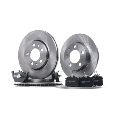 Abbildung von RIDEX 3405B0503 Bremsscheiben und beläge SKODA: Octavia I Schrägheck, Fabia 2 1 Combi, VOLKSWAGEN: Polo IV Schrägheck