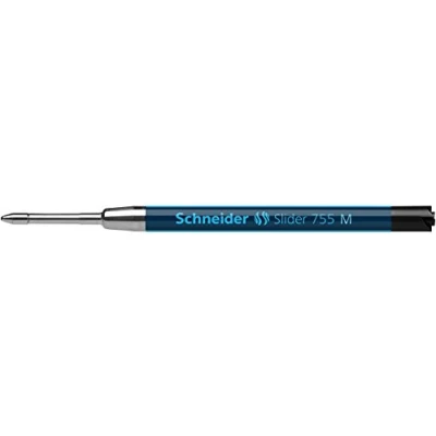 Abbildung von Schneider 77170 Slider 755 Kugelschreibermine (ViscoGlide Technologie, dokumentenecht, Strichstärke M) 1er Blisterkarte, schwarz