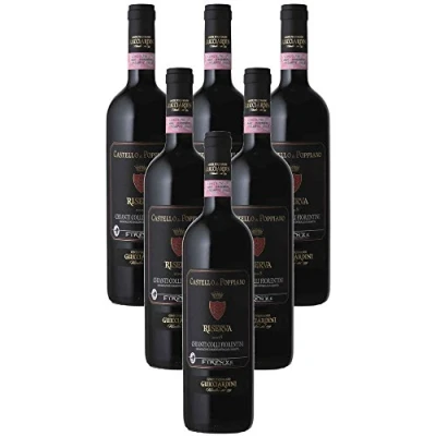 Abbildung von Chianti Colli Fiorentini DOCG Riserva Castello di Poppiano Italienischer Rotwein (6 flasche 75 cl.)