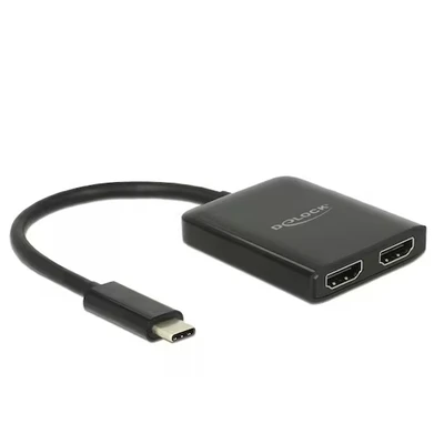 Abbildung von Delock USB Type C Splitter 2 x HDMI out 4K 30 Hz