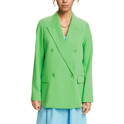 Abbildung von Esprit Zweireihiger Blazer, Damen, Größe: 38, Citrus green