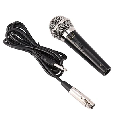 Abbildung von ASHATA Dynamische Mikrofone,Professionelles Mikrofon Kabelgebundenens Dynamisch Gesangsmikrofon,6,5mm Klinke Handheld 5M Kabel Microphone mit klarer Stimme für