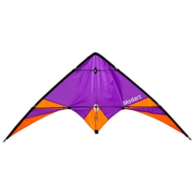 Abbildung von Lenkdrachen Skydart (lila) flugfertig inkl. Schnüre und Lenkschlaufen