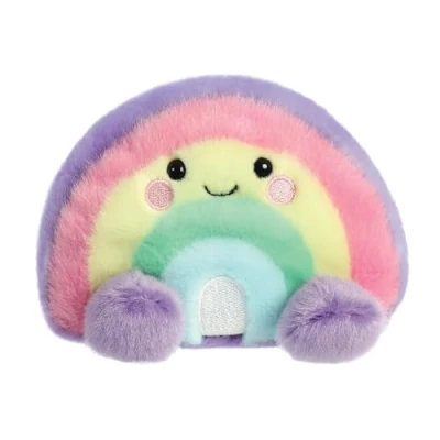 Abbildung von Aurora, 33577, Palm Pals Vivi Regenbogen 13cm, Plüschtier, Mehrfarbig, Pink, Lila, Gelb