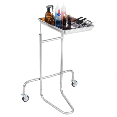 Abbildung von VEVOR Laborwagen Labor Servierwagen Einzelablage Rollbar Laborklinik Edelstahl