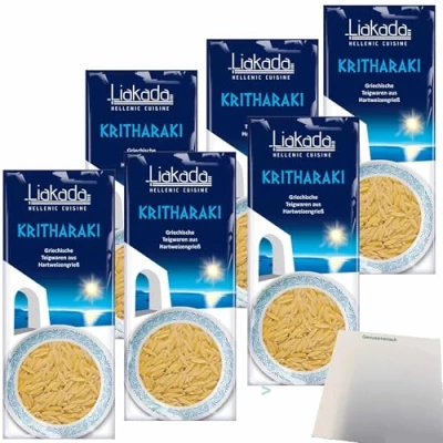 Abbildung von usy Bundle für Liakada Kritharaki Nudeln ähnlich wie Reis 6er Pack (6x500g Beutel) + Block