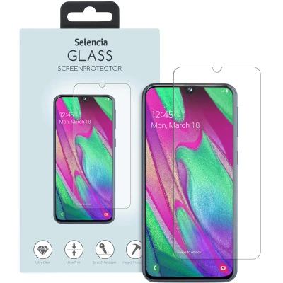 Abbildung von Samsung Galaxy A40 Panzerglas Selencia Displayschutz Gehärtetes Glas aus gehärtetem