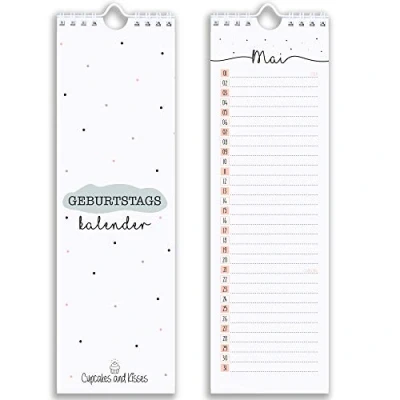 Abbildung von CUPCAKES &amp; KISSES Kalender zum Selbstbasteln Geburtstagskalender