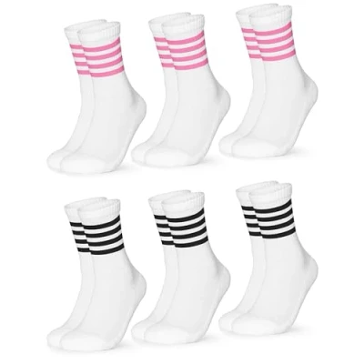 Abbildung von Occulto 6 PACK Socken, Damen, Größe: 35 38, Black pink