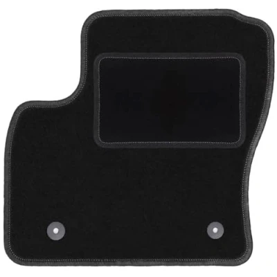 Abbildung von Wielganizator Fahrer Fußmatte Velours passend für Ford Kuga MK1 (2011 2013) SUV Fahrerseite Fahrermatte Veloursfussmatte Schwarz 1 teilig Passgenau