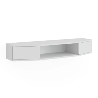 Abbildung von Vicco Lowboard Walter, Weiß, 110 x 17.4 cm mit 2 Türen