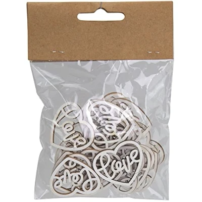 Abbildung von Riffelmacher&amp;Weinberger Holz Streudeko Herzen Love 24 Stck. Ø 3 cm 08272 Hochzeit Tischdekoration