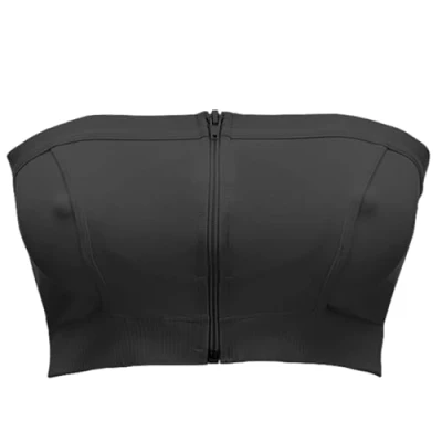 Abbildung von Medela Hands free Abpump Bustier von BH für bequemes Abpumpen mit dem Material Adaptive Stretch eine perfekte Passform Schwarz M