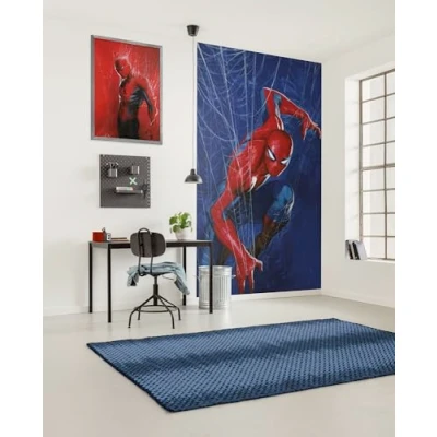Abbildung von Komar Kindertapete &quot;Marvel Spider Man Web&quot;, bedruckt