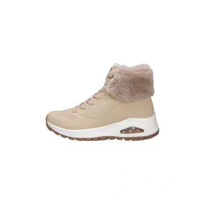 Abbildung von Skechers Damen UNO Rugged Fall Air Sneaker, Sand Durabuck/Faux Fur, 36 EU