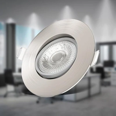 Abbildung von B.K.Licht LED Einbaustrahler Einbauleuchten 3er Set Schwenkbar BKL1279, fest integriert, Warmweiß, 3x 5W Platinen, 460 Lumen, 3.000K IP23, Einbauspots