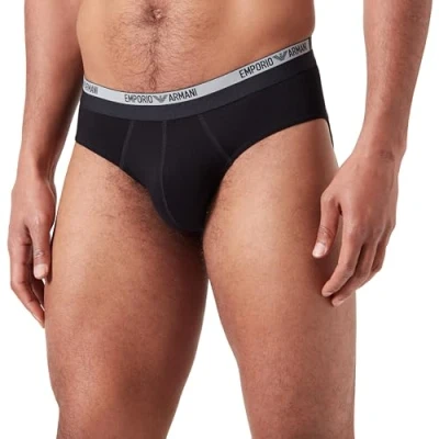 Abbildung von EMPORIO ARMANI Herren Microfiber Essential Briefs, BLACK, M