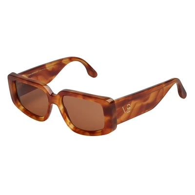 Abbildung von Victoria Beckham Damen VB670S 223 Gläser SONNENBRILLEN Acetat Havanna Quadratisch Normal