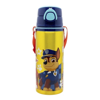 Abbildung von PAW PATROL Trinkflasche Aluminium 730 ml mit Strohhalm &amp; Tragegurt