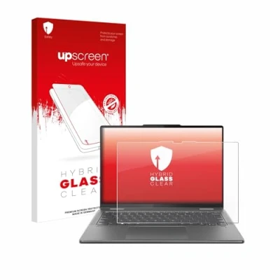 Abbildung von upscreen Schutzglas für Lenovo Yoga 7 2 in 1 Gen 9 14&quot; Schutzfolie, Glas Folie [Klar, 9H Panzerschutz, Anti Fingerprint]
