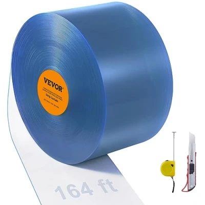 Abbildung von VEVOR 5000x20cm Streifenvorhang Lamelle Lamellenvorhang PVC Meterwaren 2mm